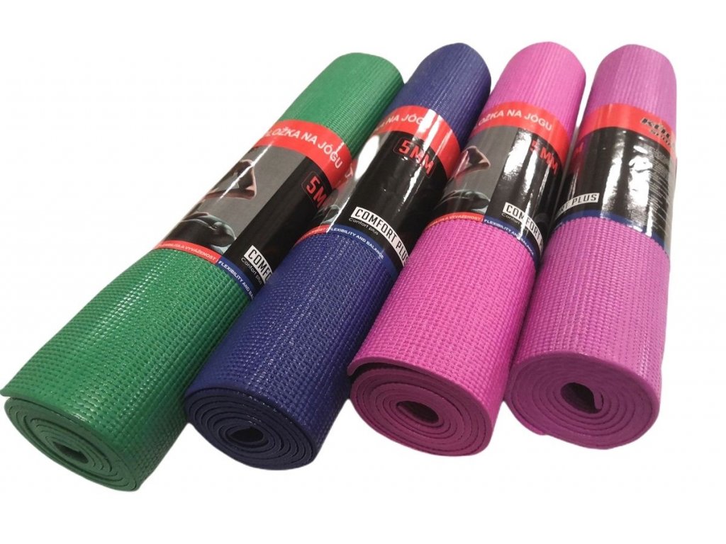 Jóga podložka 5 mm – Yoga mat,  173×61 cm, barvy dle vyobrazení